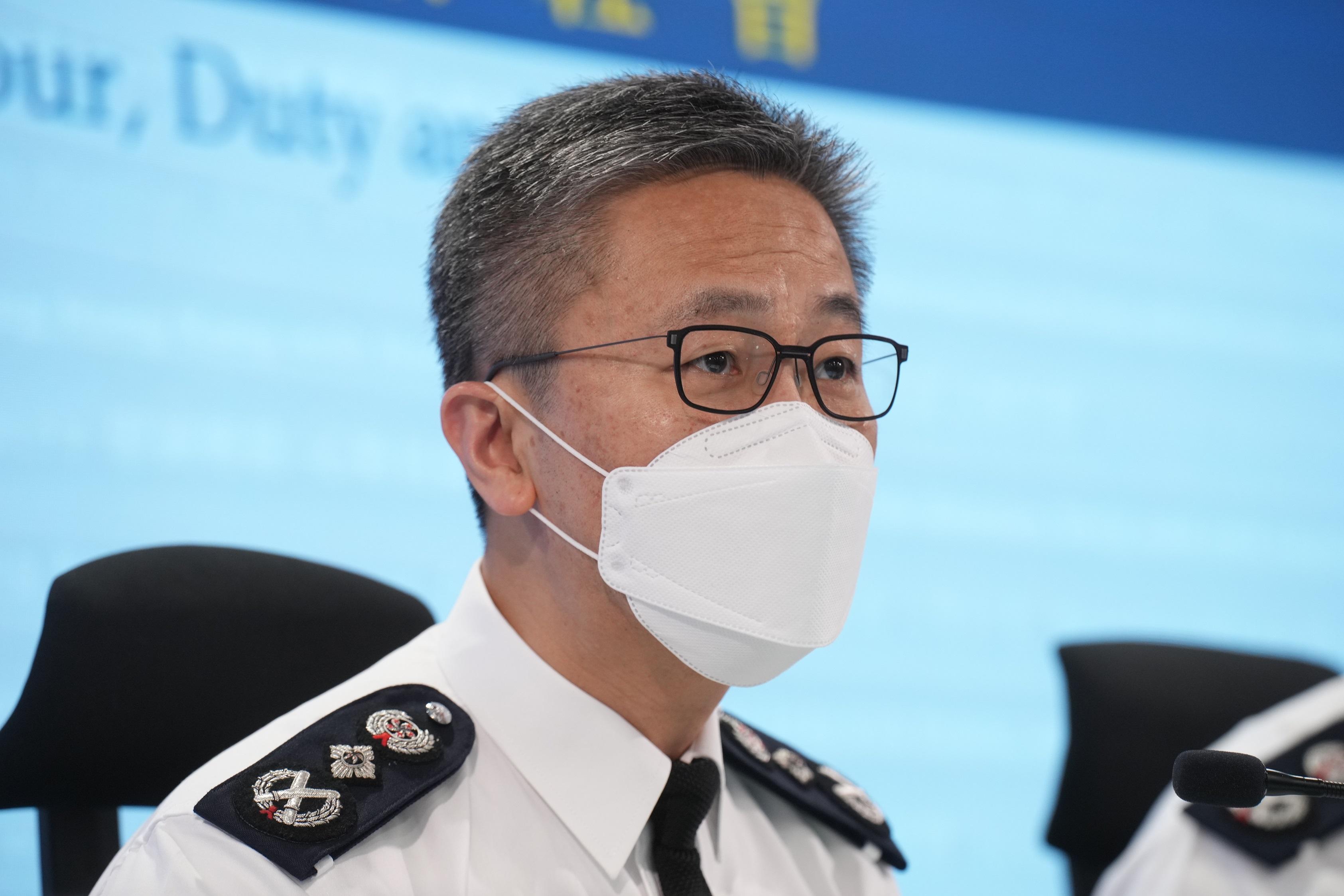 警務處長蕭澤頤。(資料圖片/陳奕釗攝)