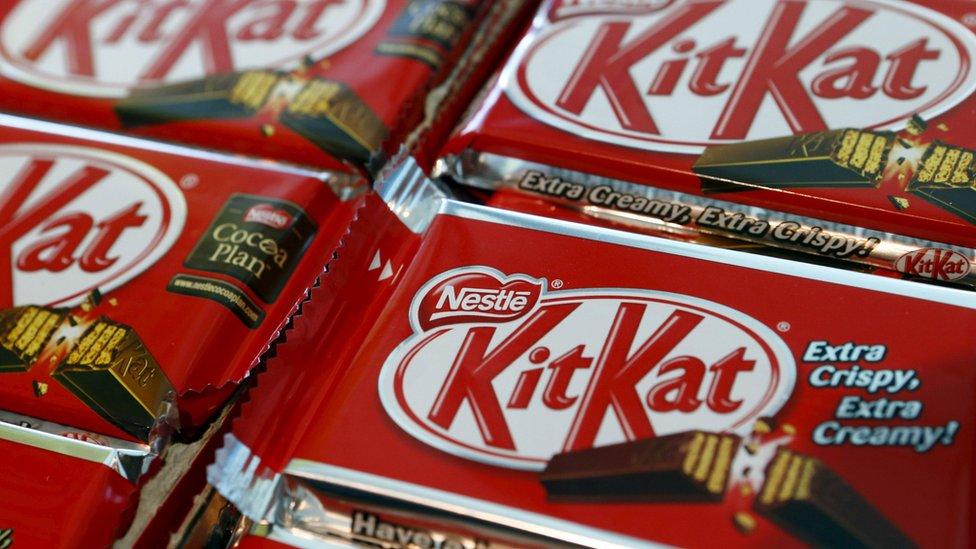在俄羅斯銷售的Kitkat朱古力及Nesquik朱古力粉等品牌將會下架。(資料圖片)