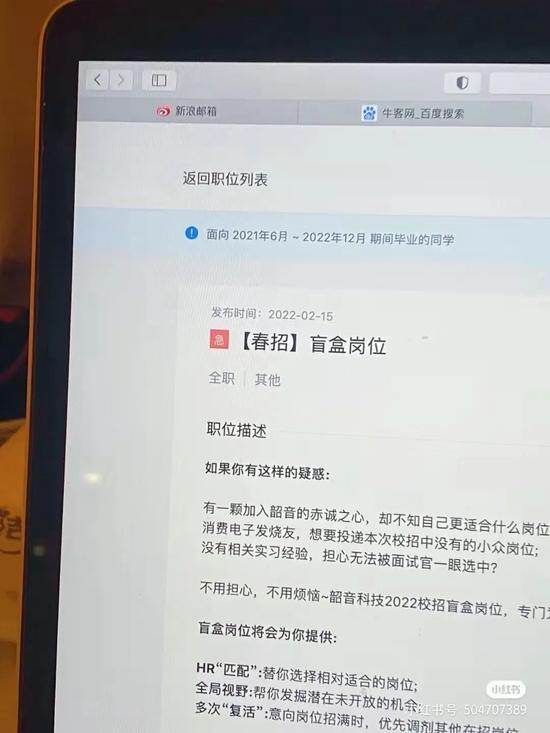 求職也有盲盒