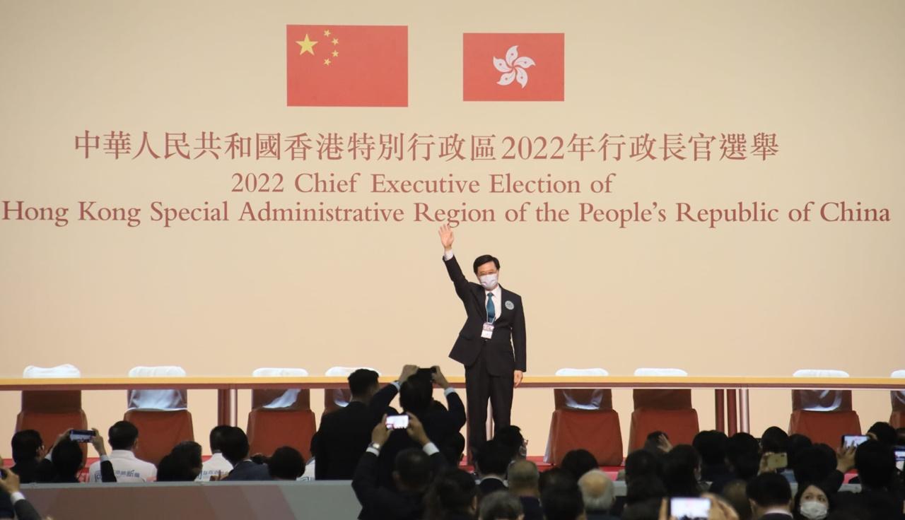發言人指出,今次行政長官選舉,是香港發展符合自身實際的民主制度的又一次成功實踐。(資料圖片)