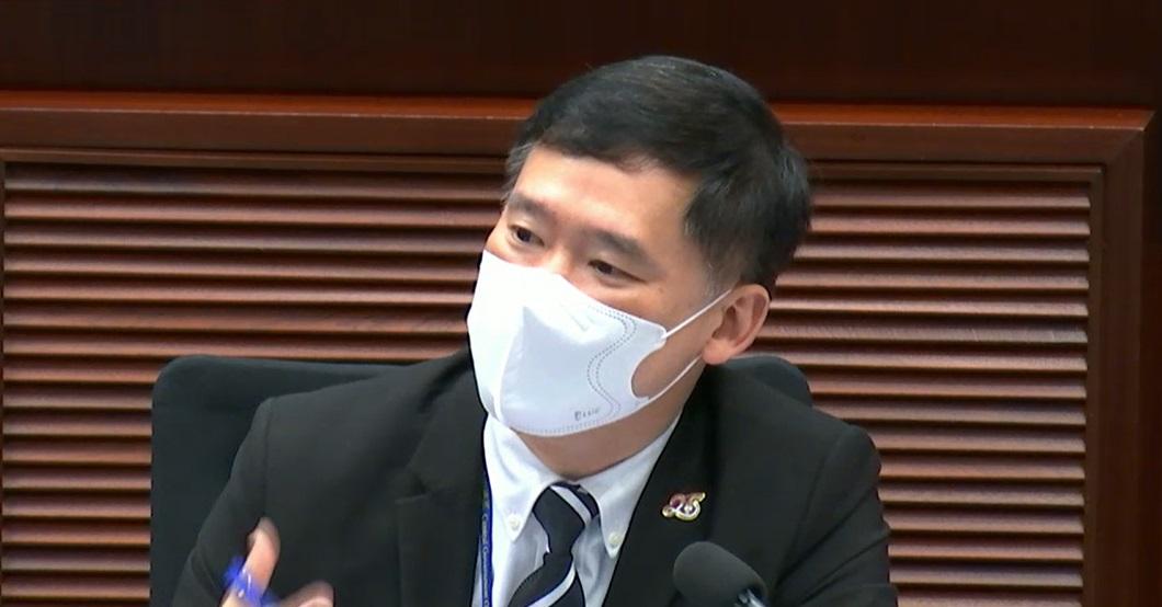 胡健民認同香港不是殖民地的說法是市民的理解有落差。(立法會影片截圖)