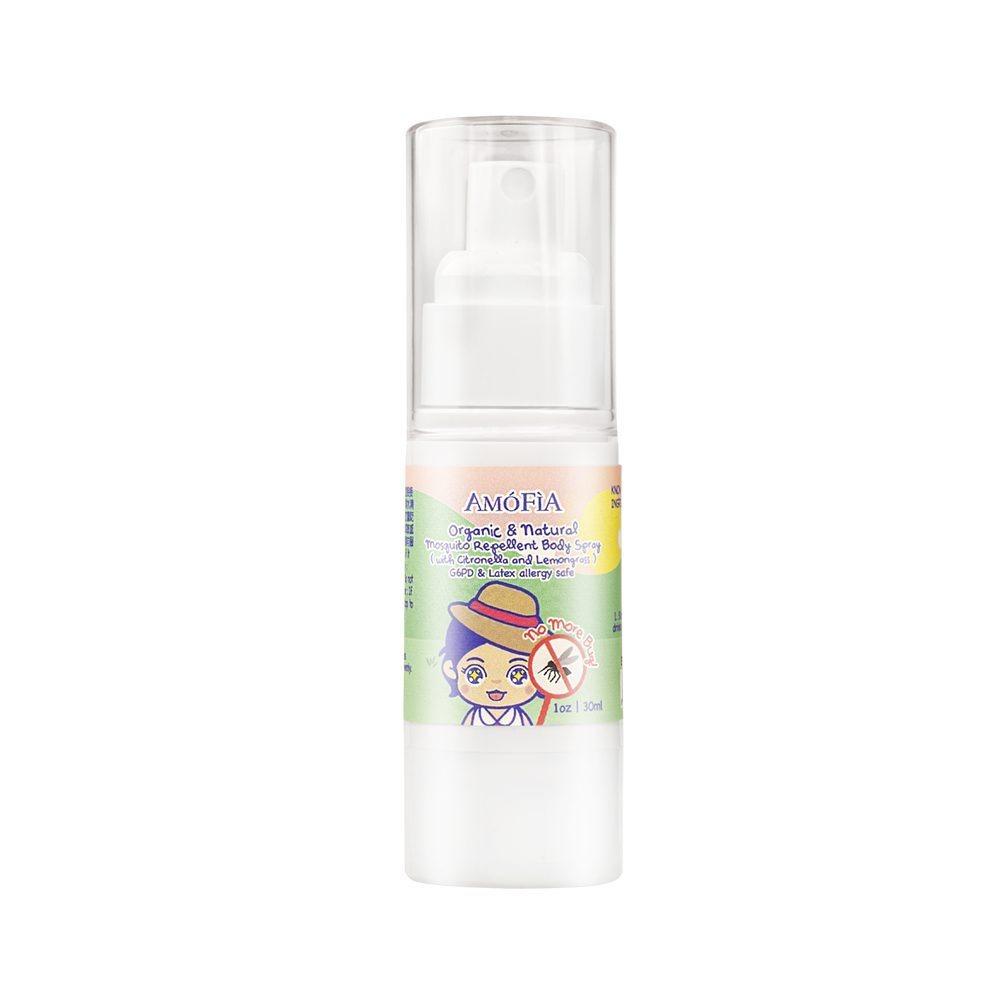 AMOFIA Organic & Natural Mosquito Repellent Body Spray