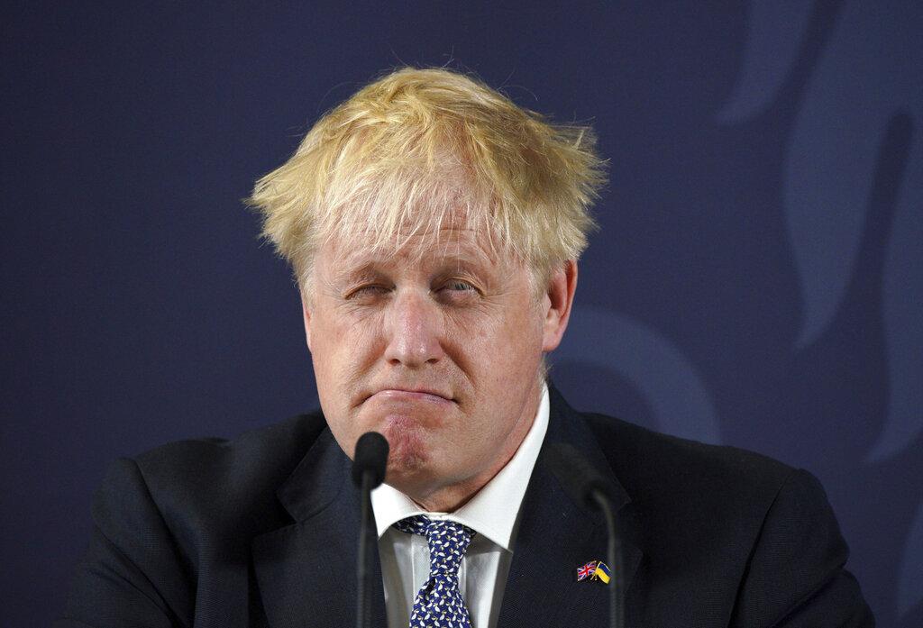 英國首相約翰遜。(美聯社)