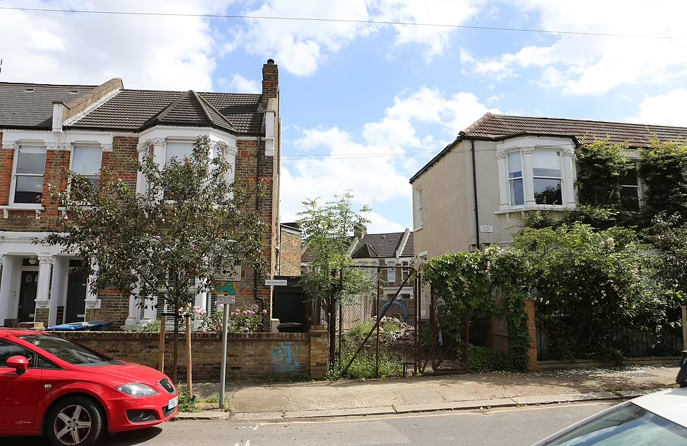 克拉克一方(右屋)指日本虎杖從左方的鄰居(左屋)蔓延過來。(互聯網)