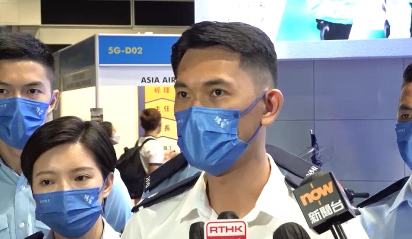 陳純青指,反修例事件或者黑暴對警隊頭一年招募有影響。(電台截圖)