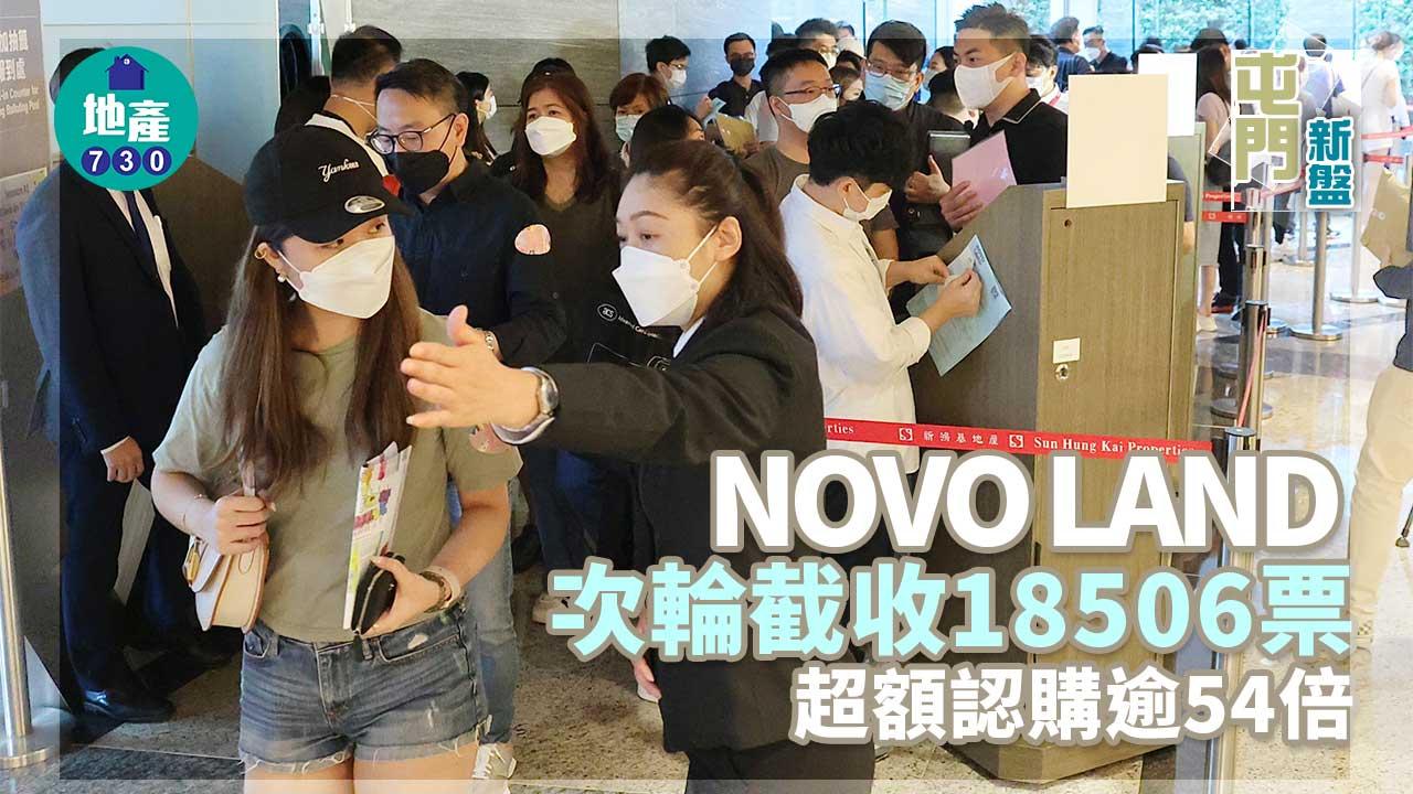 屯門新盤|NOVO LAND次輪截收18506票 超額認購逾54倍