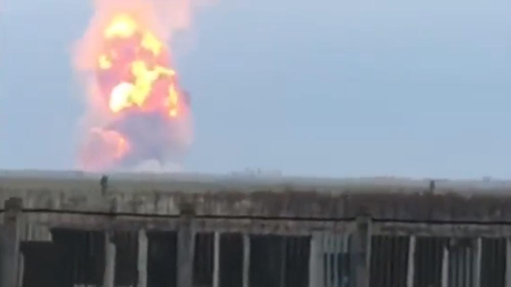 克里米亞再有俄軍事設施爆炸,烏軍:俄無遵守防火措施。(Twitter)