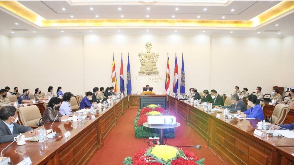 柬埔寨打工陷阱,柬埔寨政府討論打擊販運人口,官員:正全力營救受害人。(柬埔寨內政部網頁)