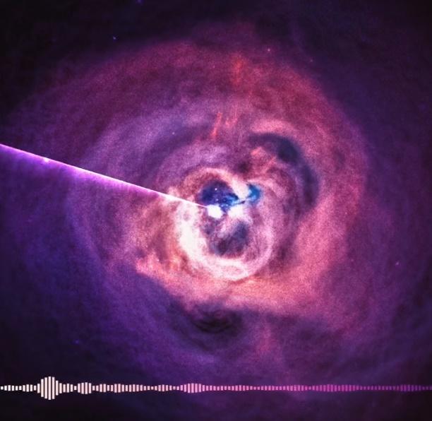 NASA公布「黑洞的聲音」,2億光年外音頻聽到起雞皮。(資料圖片)