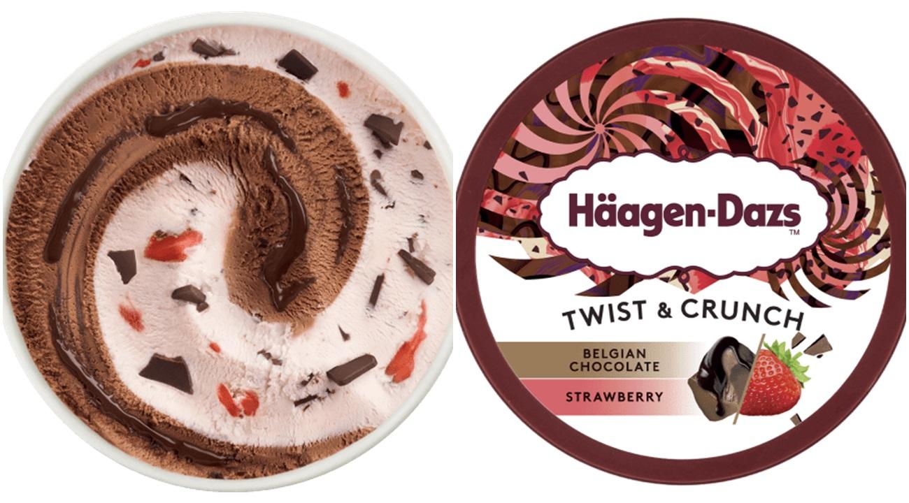 Häagen-Dazs比利時朱古力士多啤梨雪糕家庭裝。(Häagen-Dazs官網截圖)