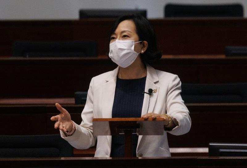 麥美娟指,老幼疫苗接種率仍有很大的上升空間。(資料圖片)