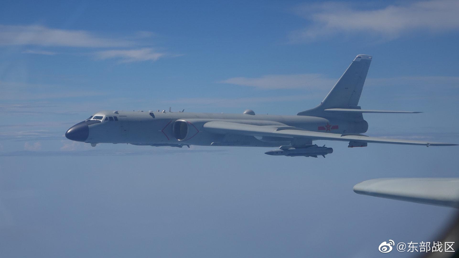 解放軍今午起一連3天在台灣周邊6個海空域進行軍演及組織實彈射擊。(東部戰區微博圖片)