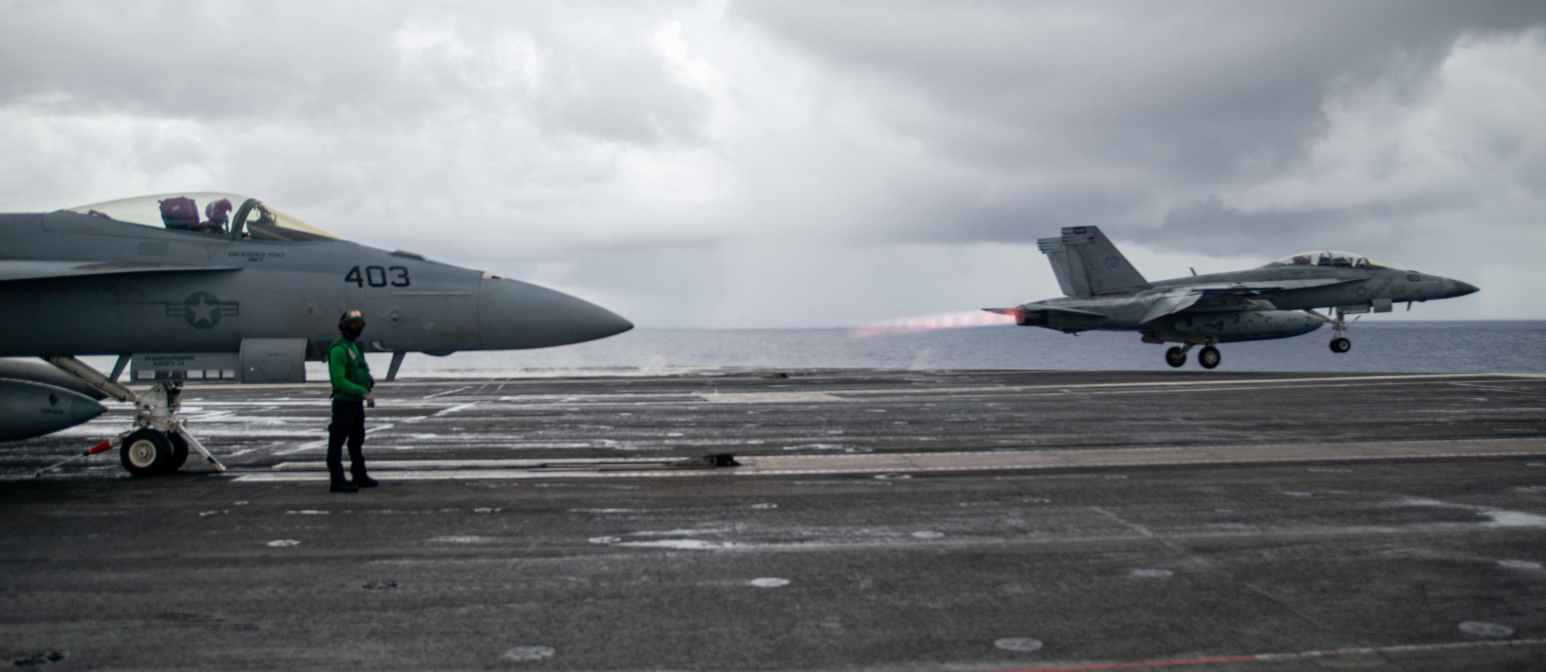 美國海軍宣布第七艦隊「列根號」航空母艦戰鬥群正在菲律賓海巡航。(美國第七艦隊fb圖)