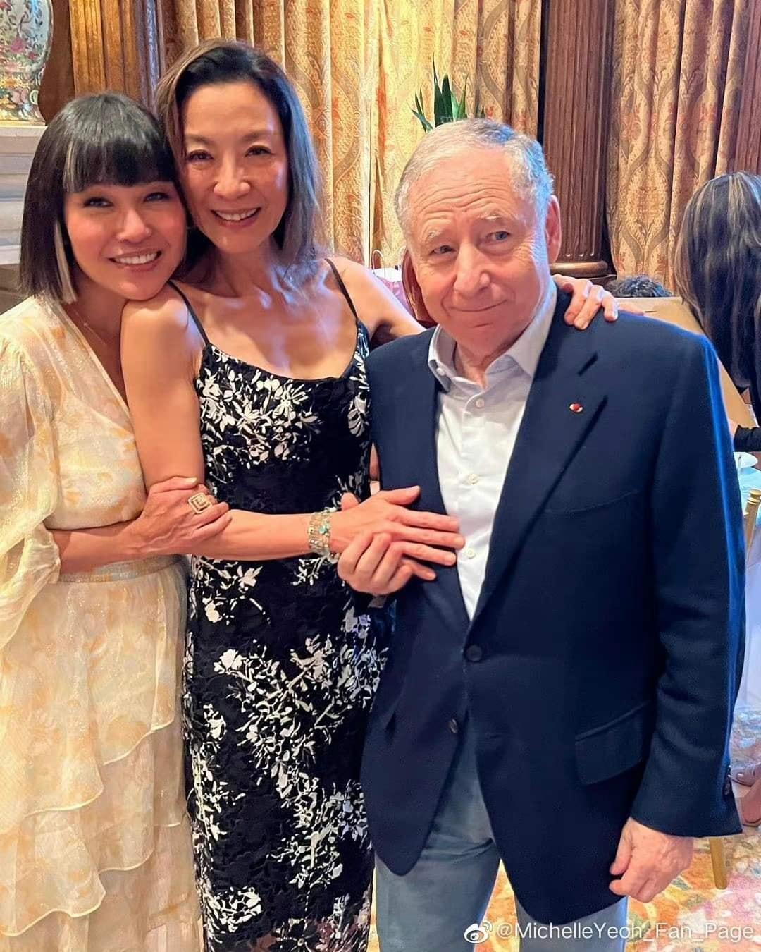 楊紫瓊獲76歲富商未婚夫Jean Todt開生日會慶祝60歲。
