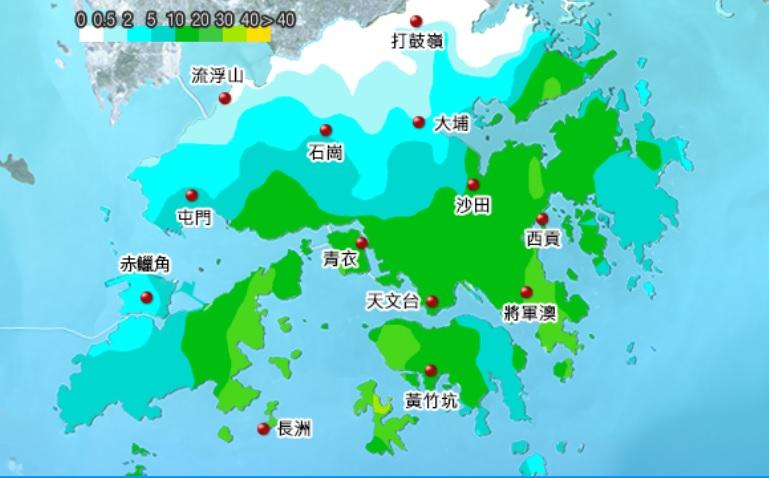 天文台再度發出黃色暴雨警告。