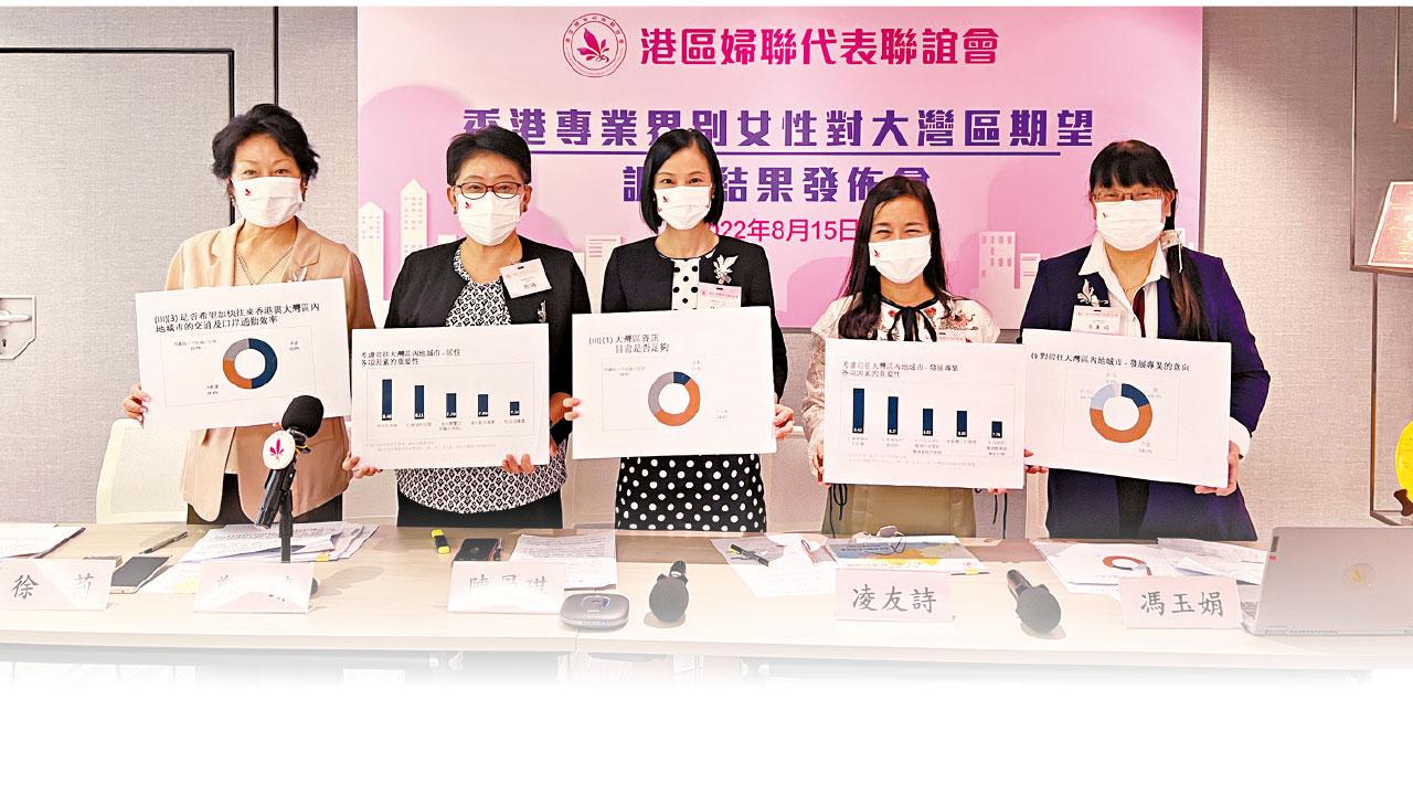 逾半專業女性不願北上發展 港區婦聯促建大灣區資訊平台