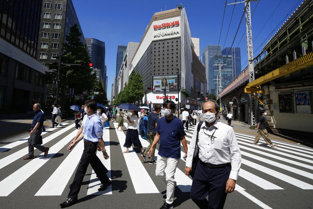 日本全國確診人數再破頂。(美聯社)