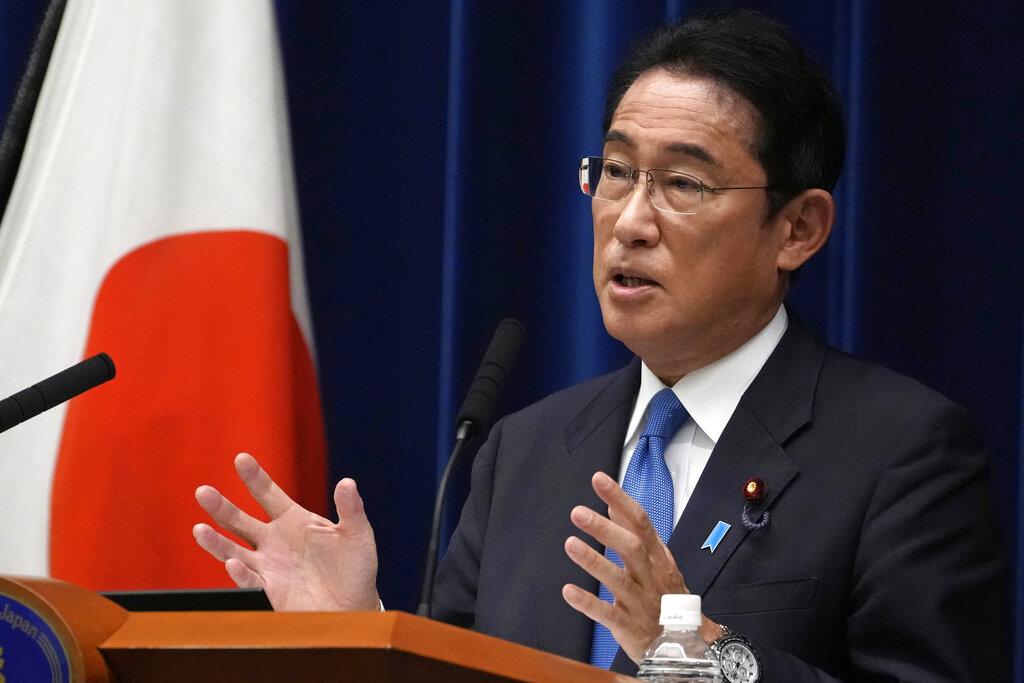 日本首相岸田文雄。(美聯社)