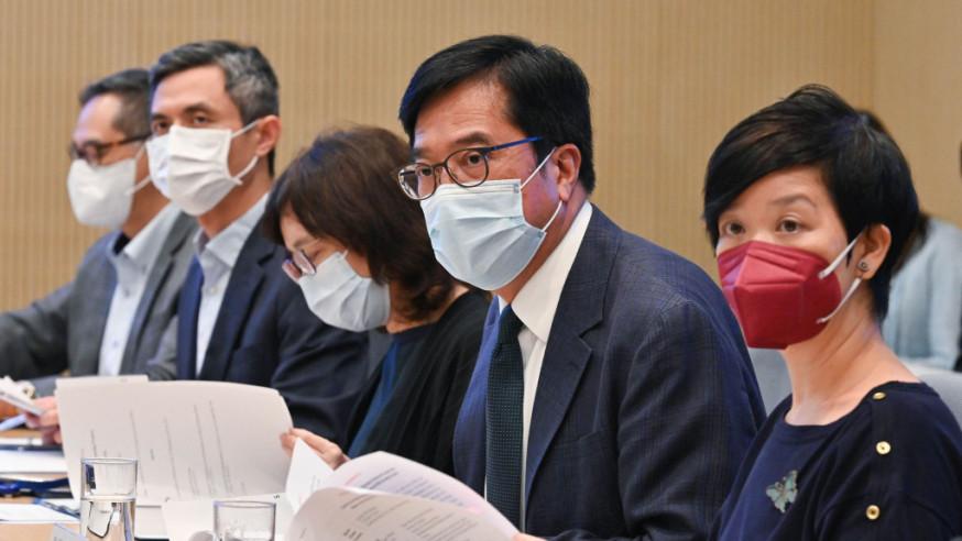 「公營房屋項目行動工作組」舉行第三次會議。(黃偉綸Facebook圖片)