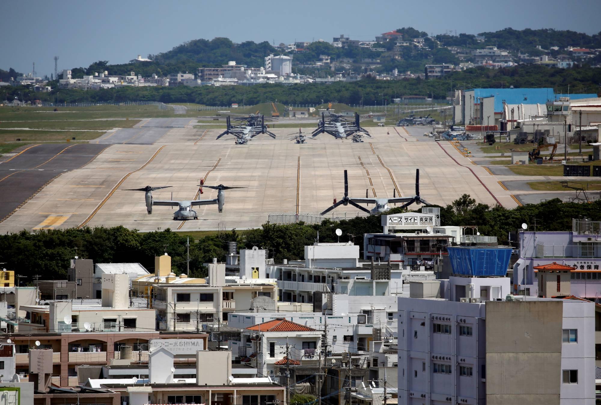 沖繩嘉手納空軍基地。(資料圖片、路透社)