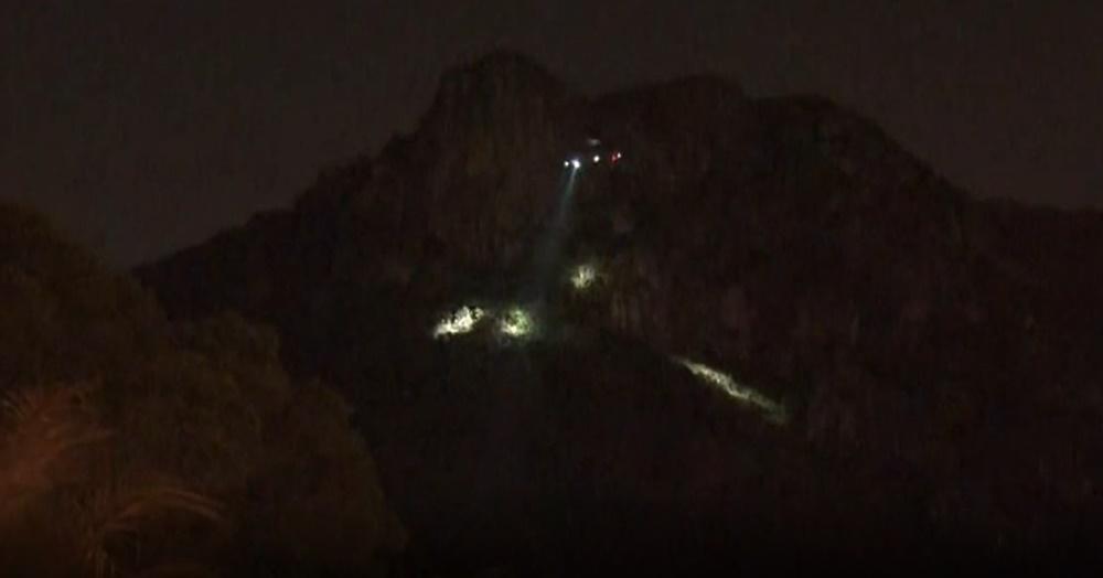 男子獅子山墮崖身亡,連續兩日發生行山致命意外。(電視截圖)