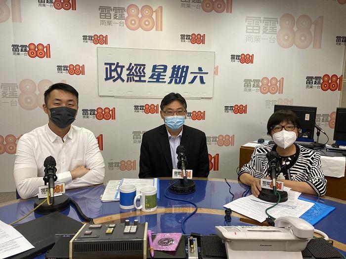 運輸及物流局局長林世雄出席電台節目。(商台提供圖片)