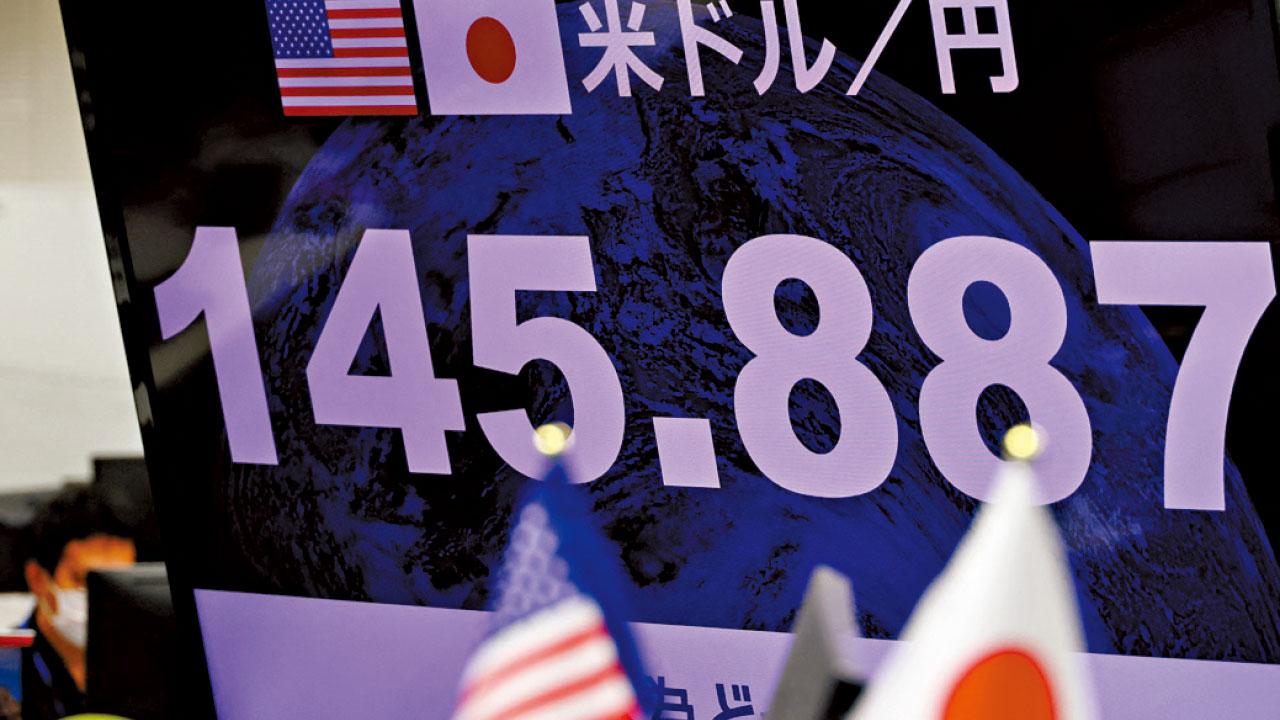 亞幣下瀉|環球加息潮 圓匯曾失145 日本24年首出手干預