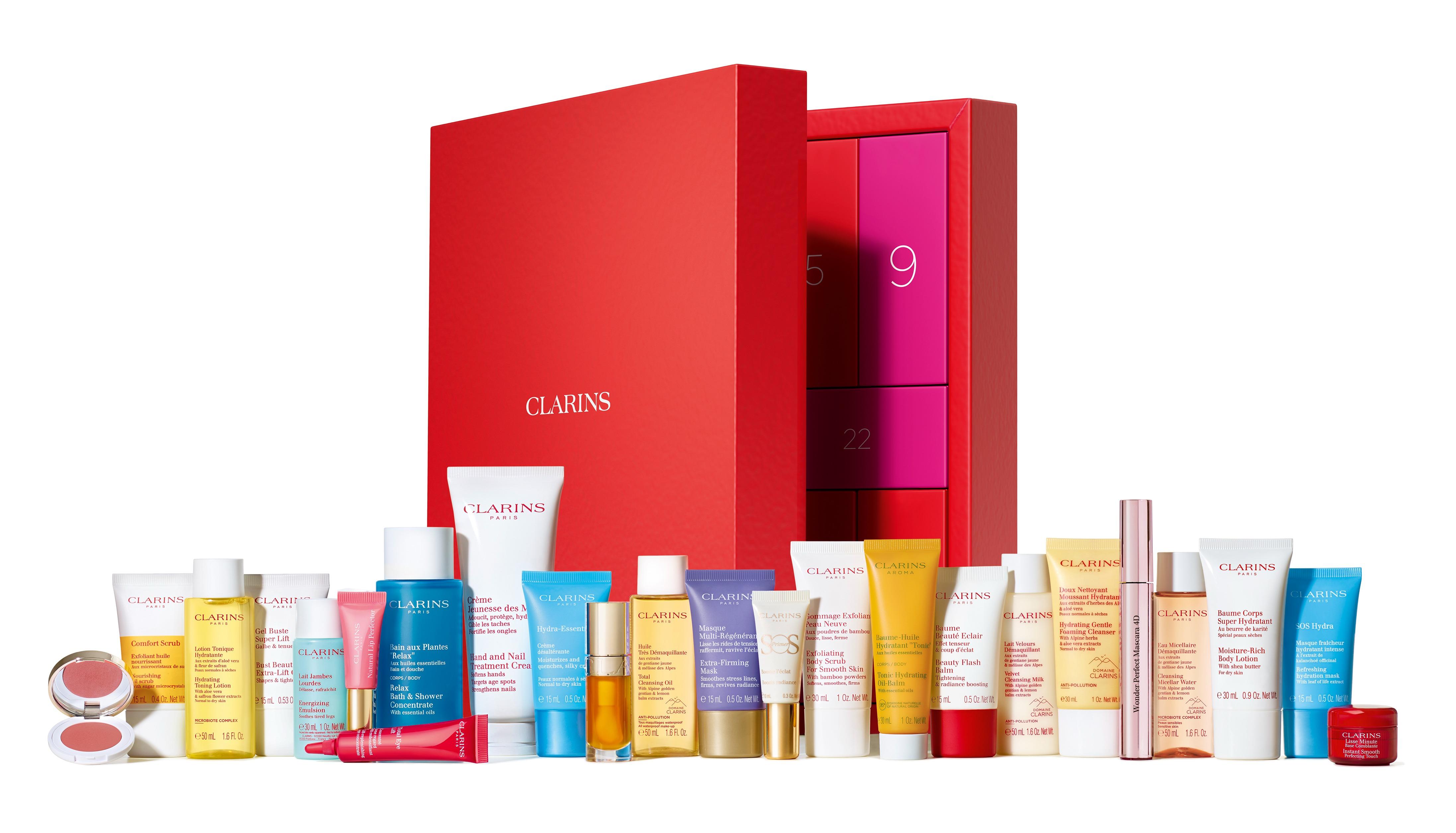 聖誕倒數月曆2022|CLARINS 2022聖誕倒數月曆 $650 (價值$2,855,23折)