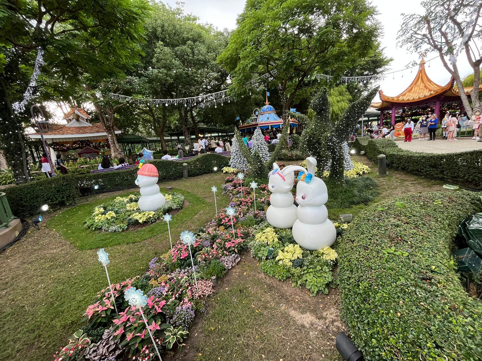 「夢想花園」首化身成「Duffy與好友冬日花園」有多個Duffy好友造型雪人