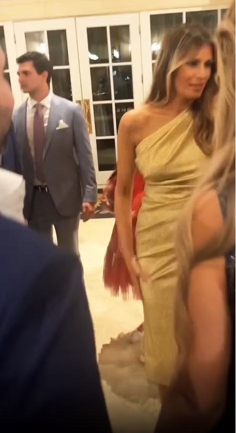 特朗普夫人梅拉尼婭(右)。(互聯網)
