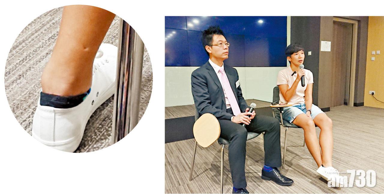 Natalie(右)表示手術沒有留下疤痕,十分滿意。