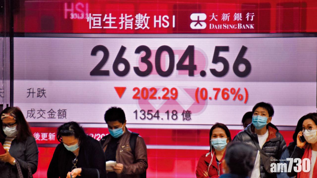 港股兩日累跌531點。(中通社)