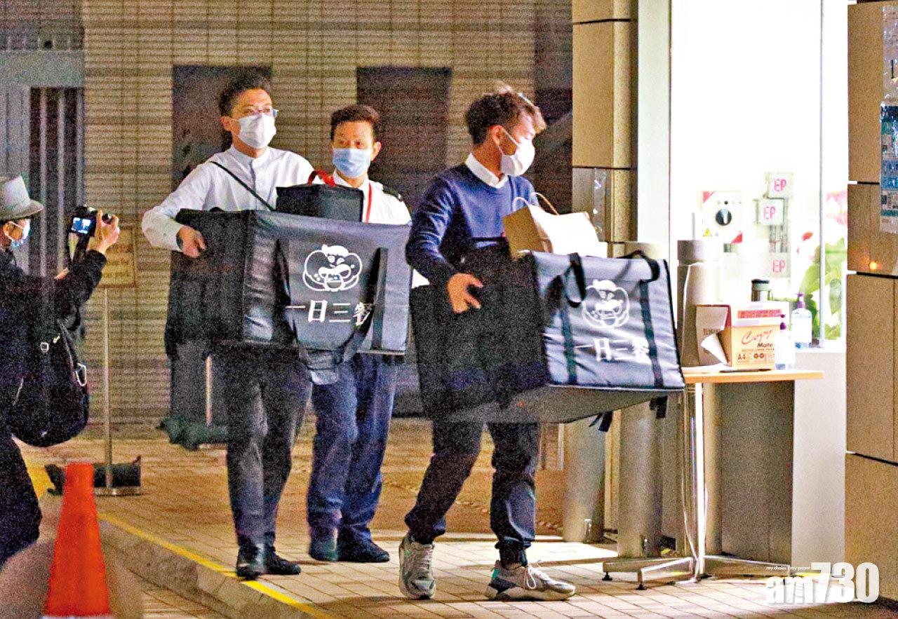 法官容許短暫放飯。(莊振邦攝)