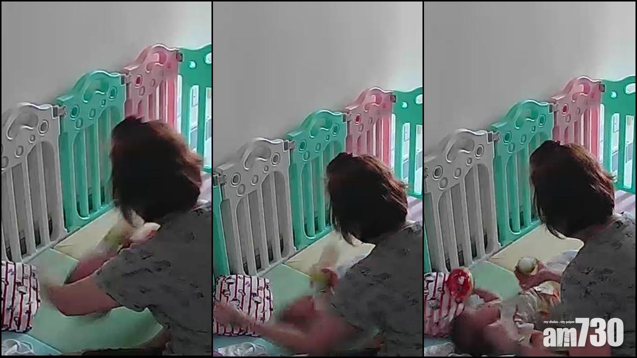 保母認掟幼嬰落軟墊還柙候判,裁判官斥違反誠信,明言或判即時監禁。(網上片段截圖)
