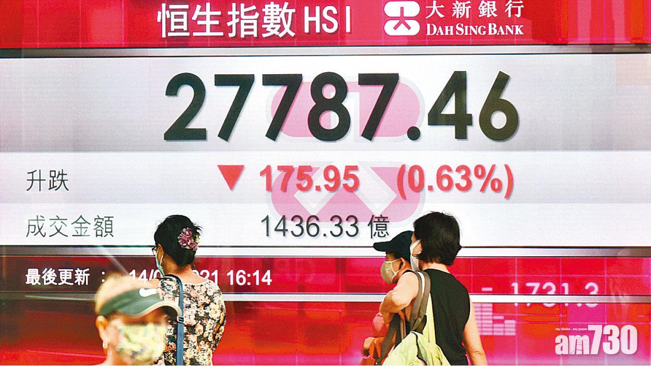 港股昨主板成交額1,436億元。(中通社)