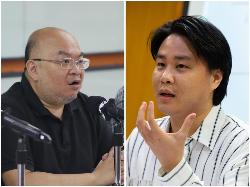 選委會選舉結果出爐,學者蔡子強(左)及時事評論員袁彌昌均認為,結果顯示民主派參選空間大大收窄。(資料圖片)