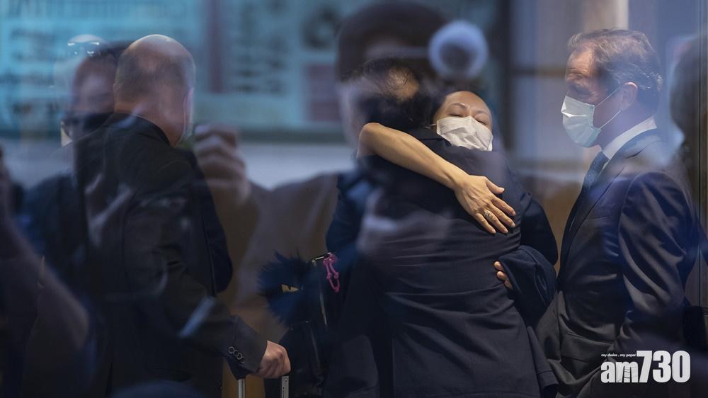 孟晚舟感謝祖國引領回家,華為:續為美國指控作出辯護。(AP)
