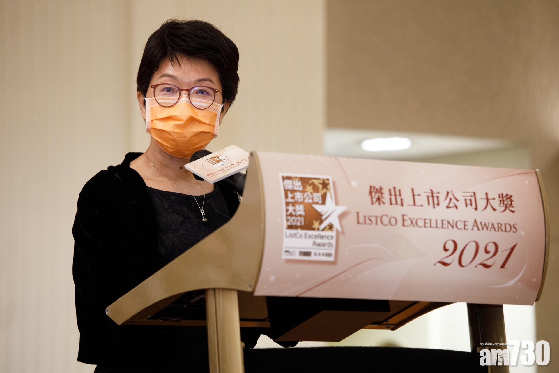 鳳凰網港股合夥人蔡美玉認為要迎合大灣區長遠發展,鼓勵港企和內企作更多元化交流。(蘇文傑攝)